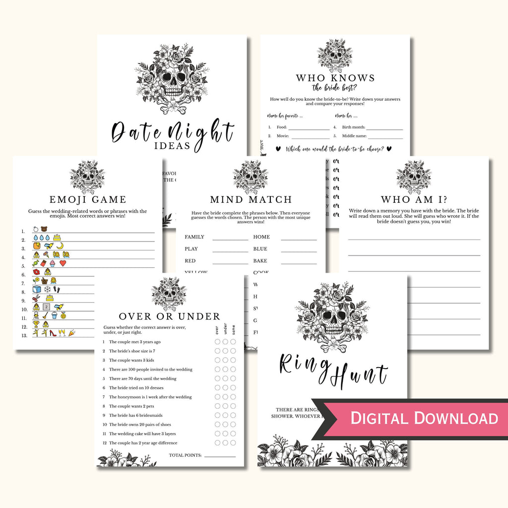 Bride or Die Bridal Shower Game Bundle - 15 Games