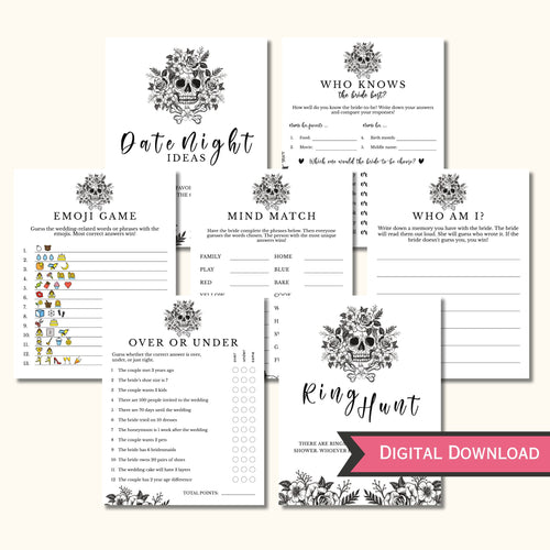 Bride or Die Bridal Shower Game Bundle - 15 Games