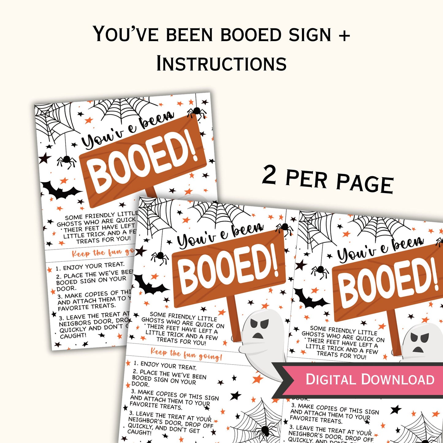 You've Been Booed - Printable Halloween Activity Kit