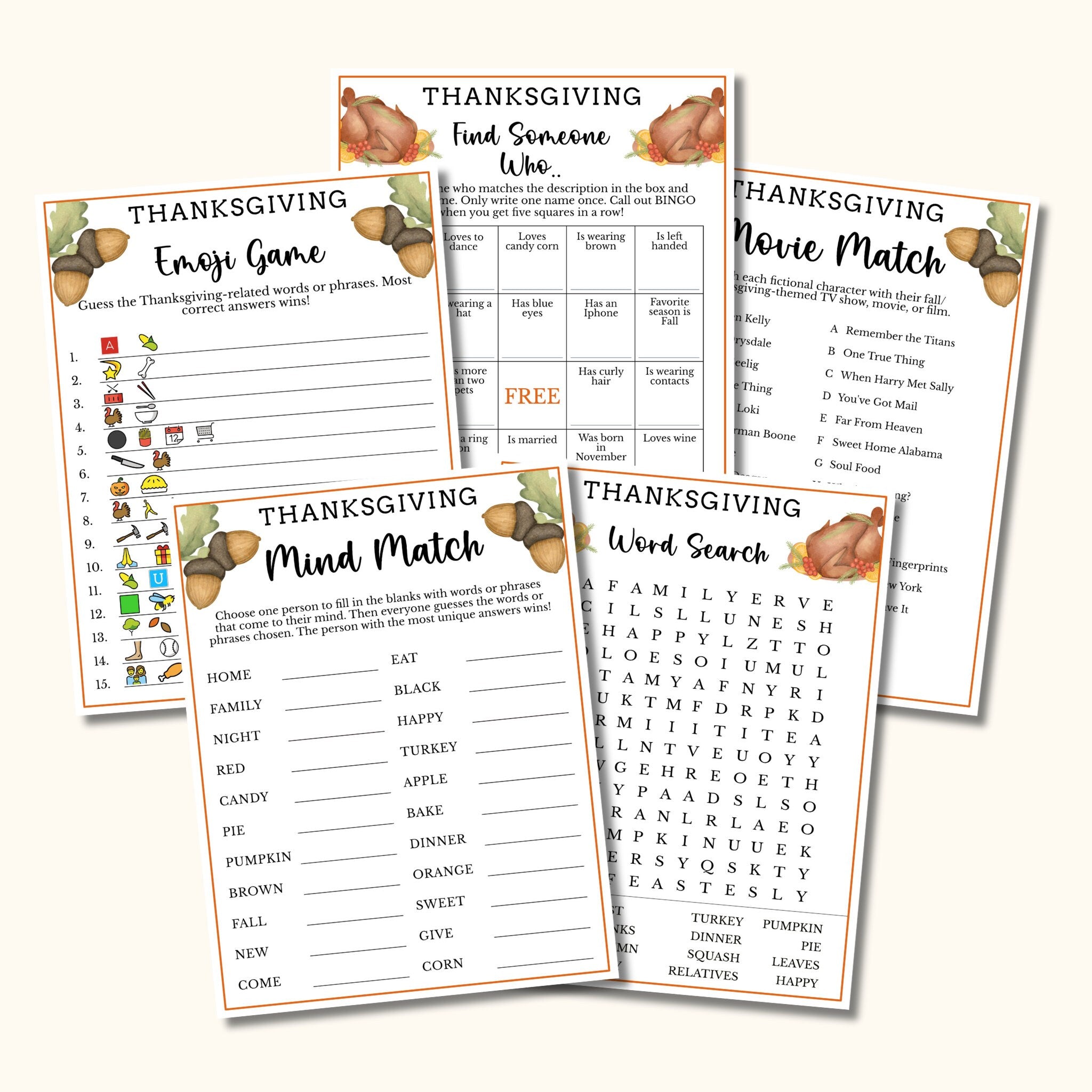 15 Thanksgiving Games