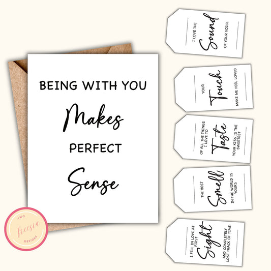 5 Senses Gift Tags & Card