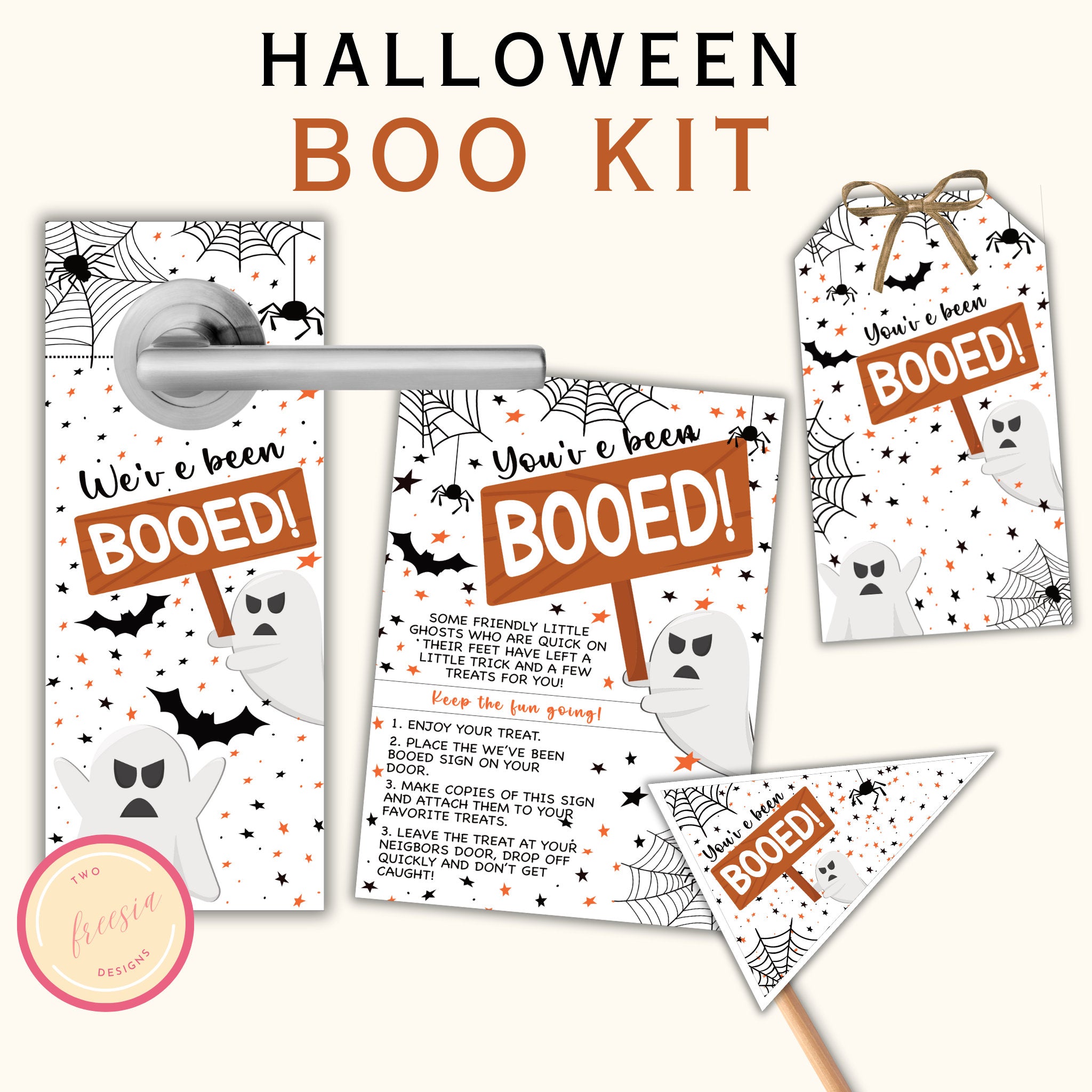 You've Been Booed - Printable Halloween Activity Kit – 2freesiadesigns