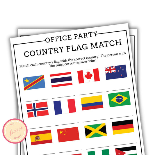 Office Party Country Match Up Game