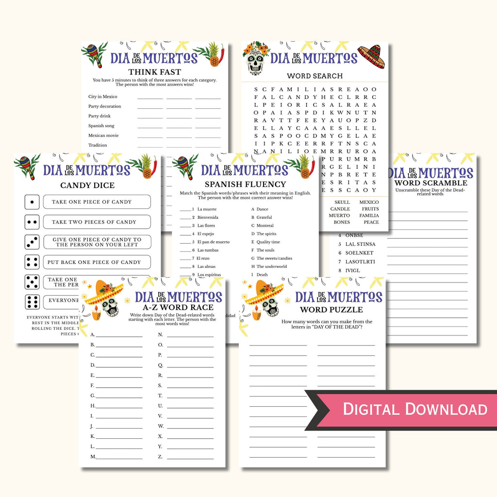 15 Día de los Muertos Party Games