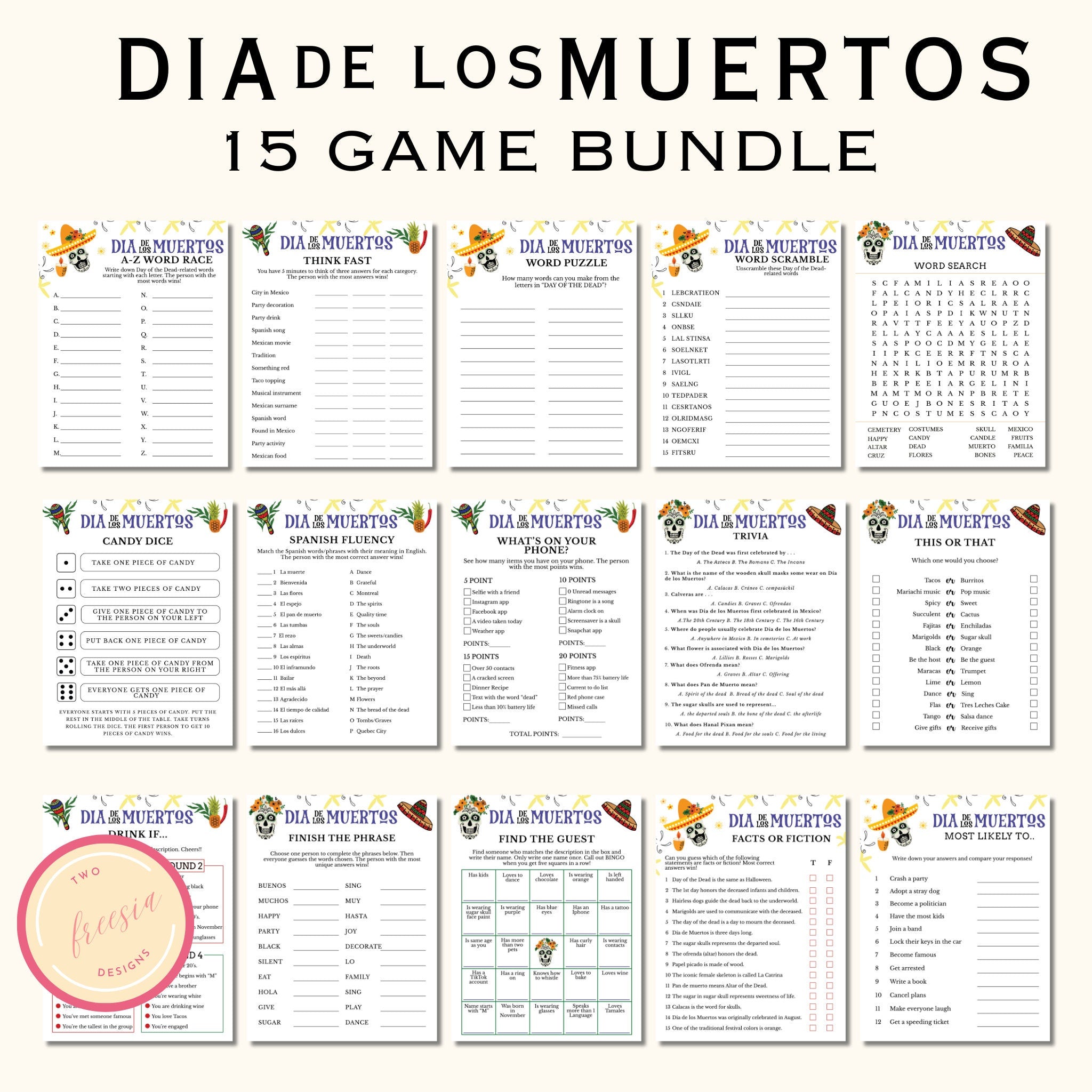 15 Día de los Muertos Party Games