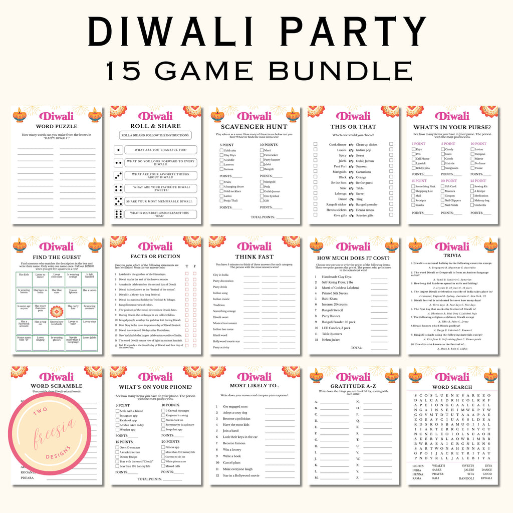 Diwali Party Games - 15 Games