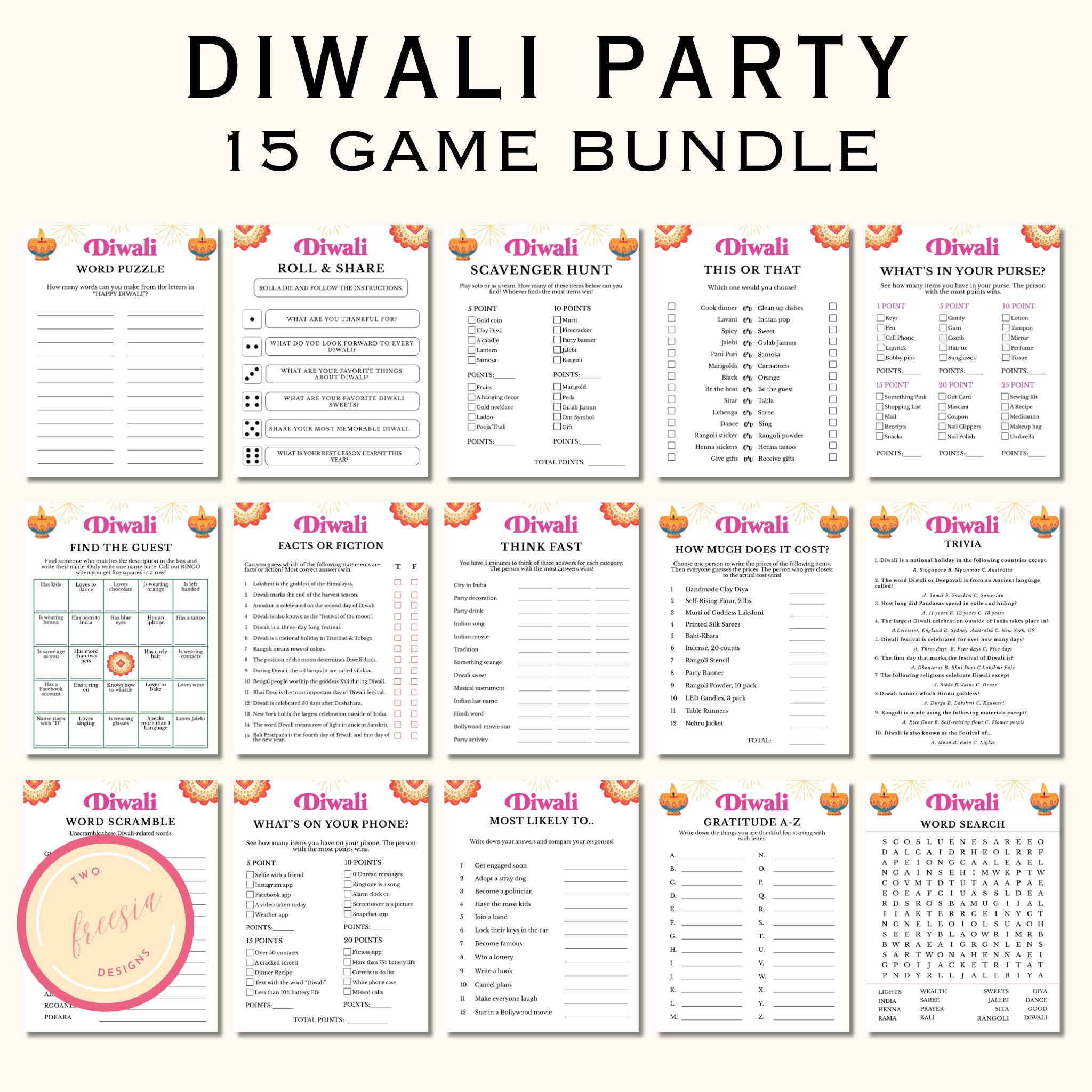 Diwali Party Games - 15 Games