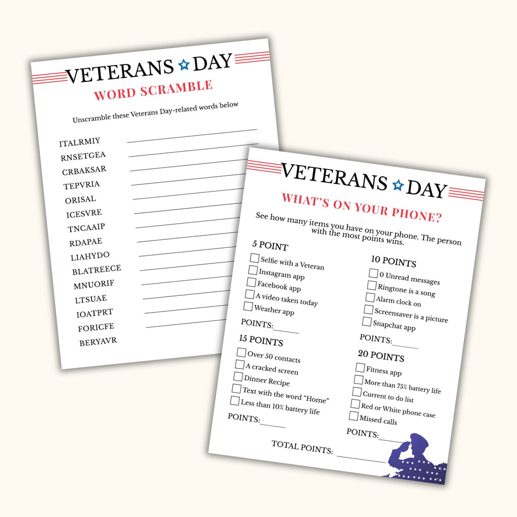 12 Veterans Day Games