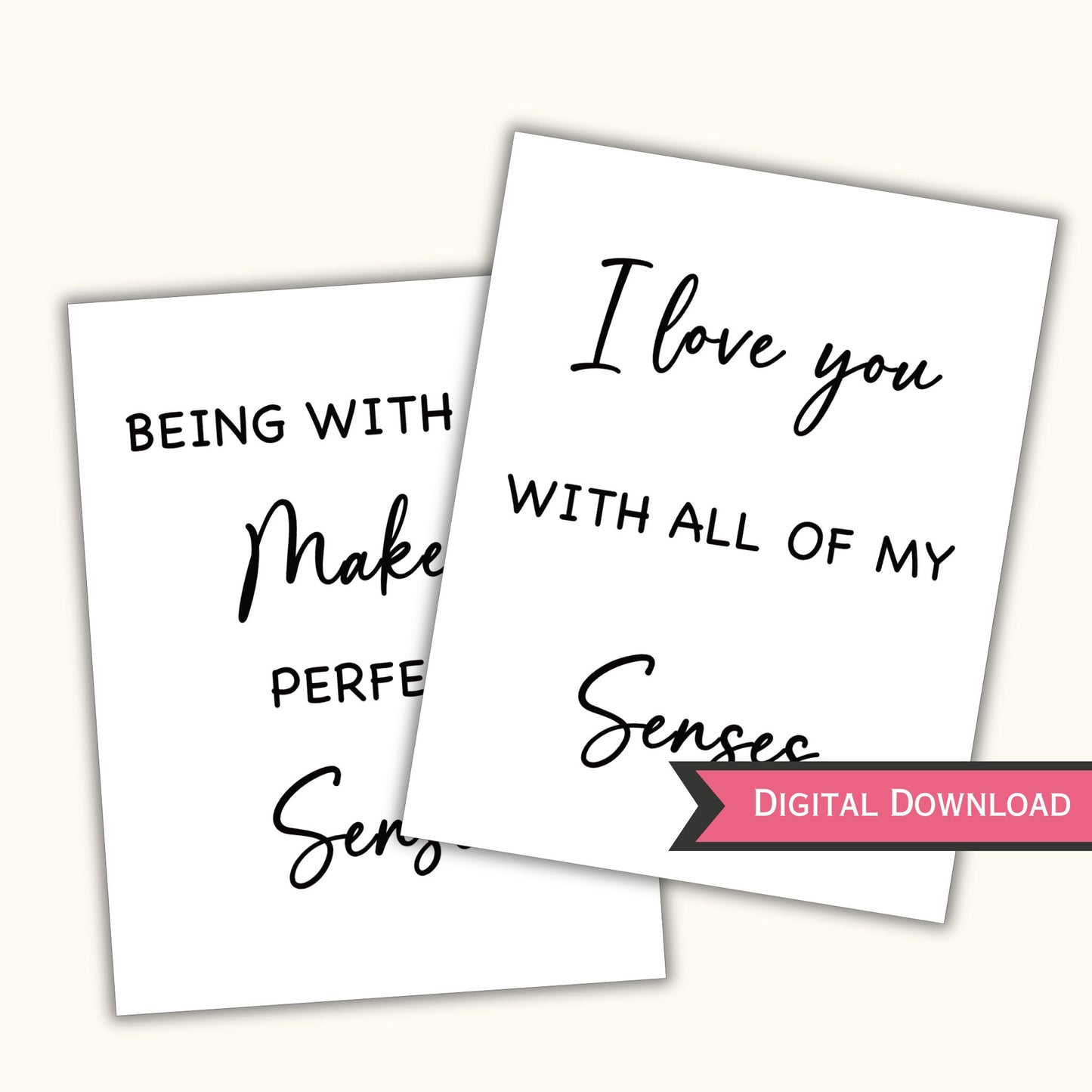 5 Senses Gift Tags & Card