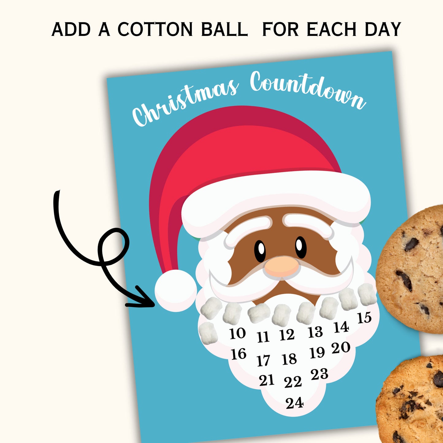 Printable Christmas Countdown Activity