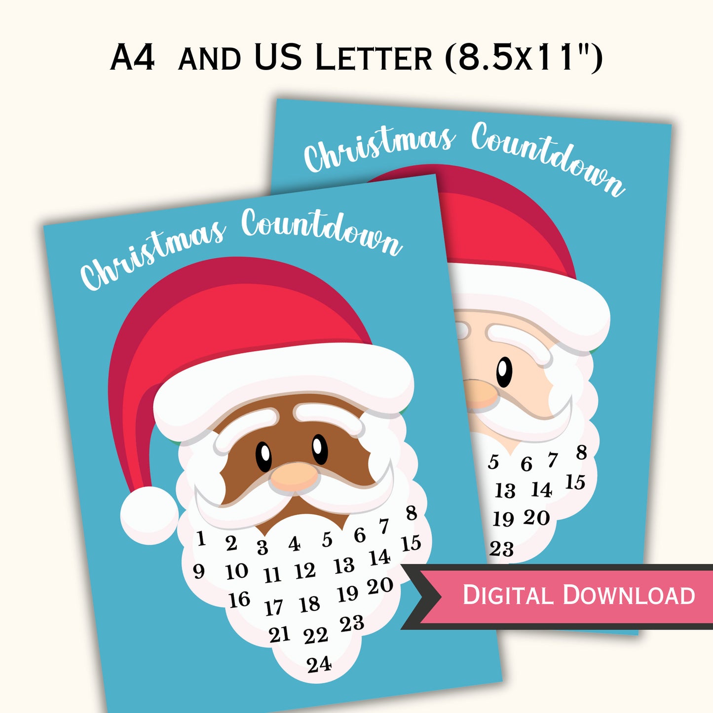 Printable Christmas Countdown Activity