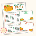 What's your Taco Name? Cinco de Mayo Game