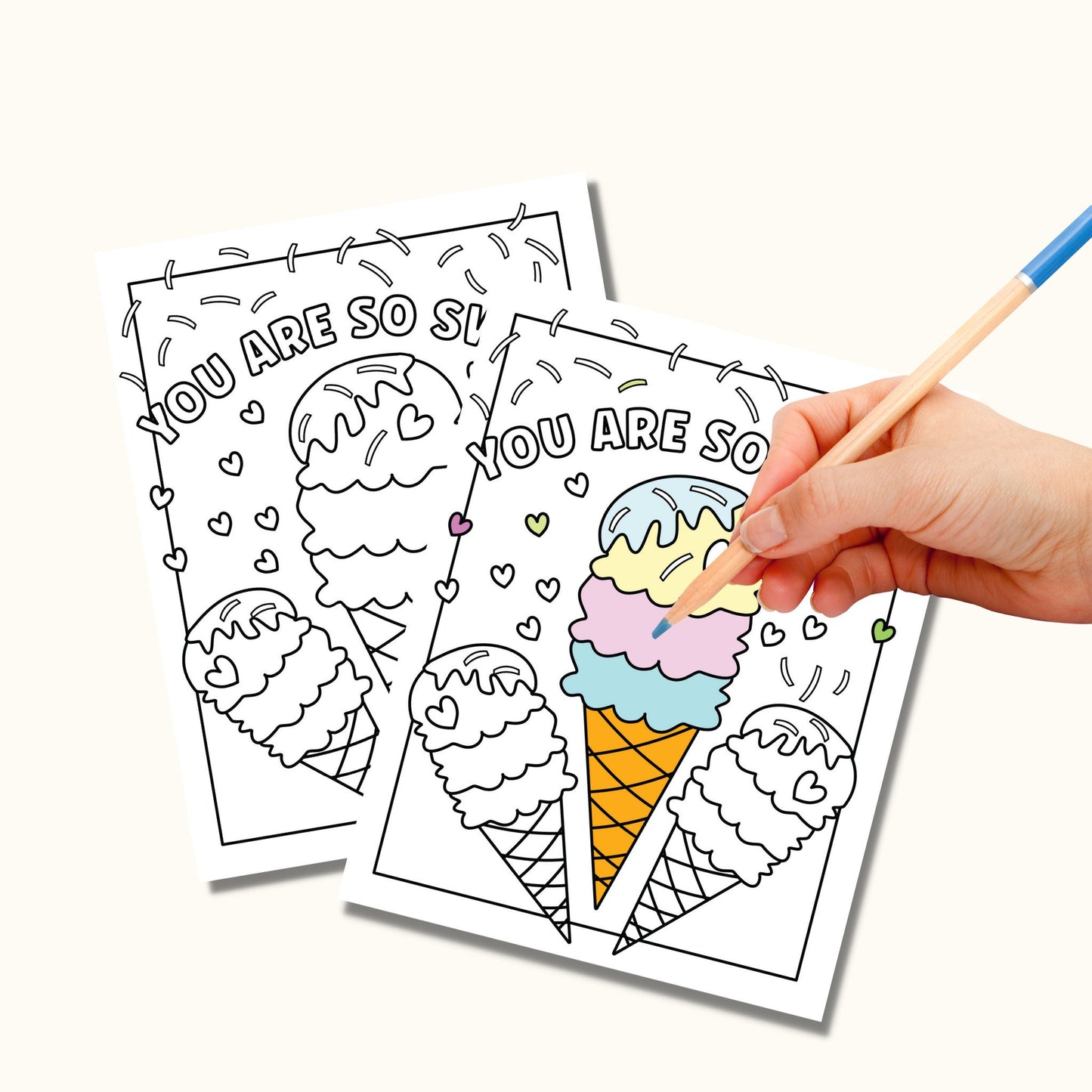 Valentine's Day Coloring Pages for Kids - (12 Pages)