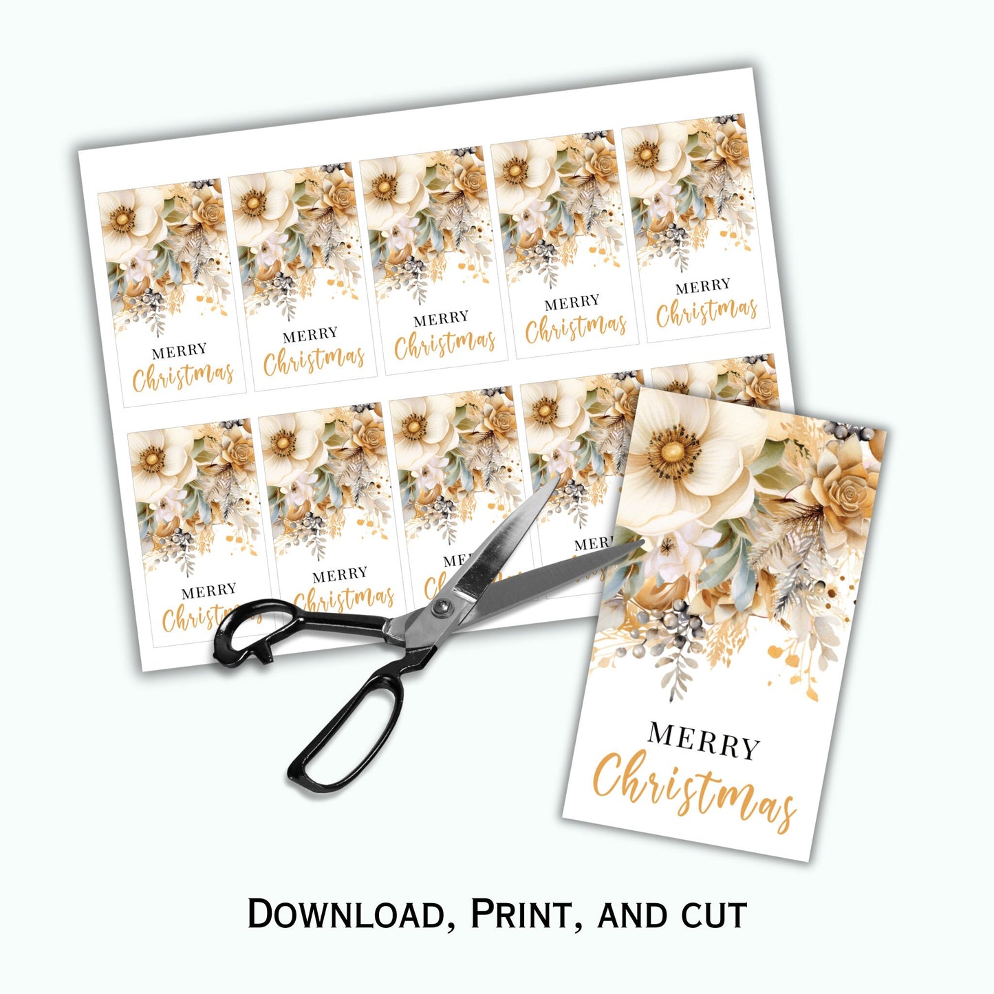 Merry Christmas Gift Tag Printable