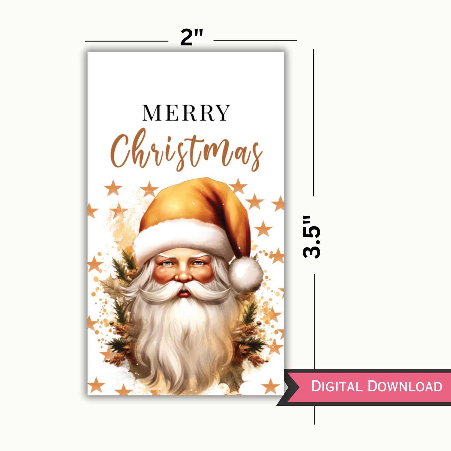 Printable Christmas Gift Tag - Set of 5