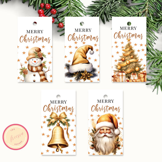 Printable Christmas Gift Tag - Set of 5