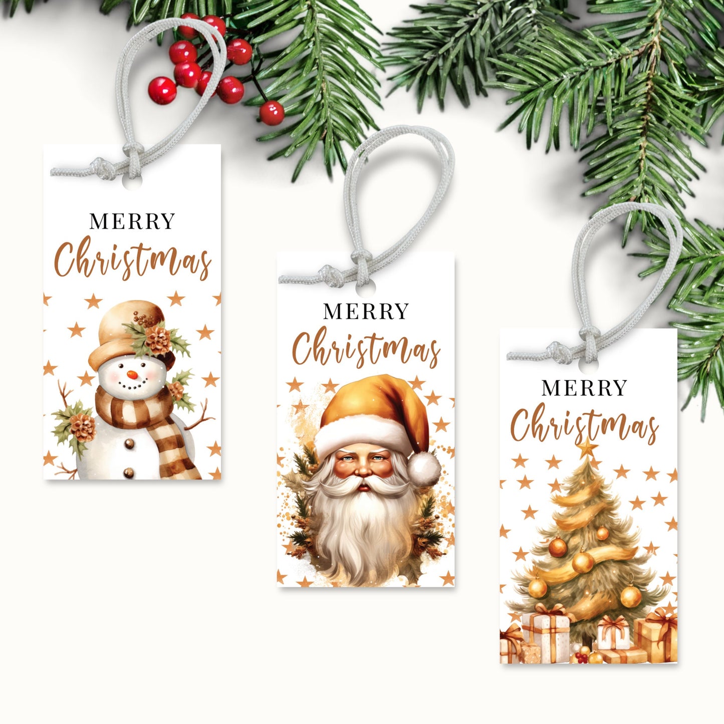 Printable Christmas Gift Tag - Set of 5