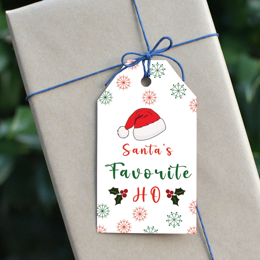 Santa Favourite Ho Gift Tag