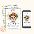 Dia de los Muertos Party Invitation - Editable Template