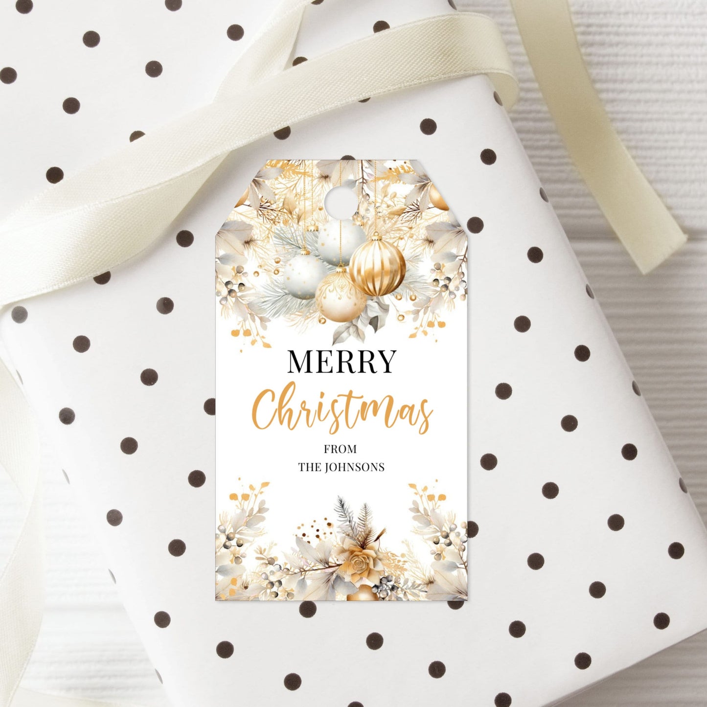 Editable Christmas Gift Tag