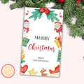 Christmas Gift Tag - Editable Template