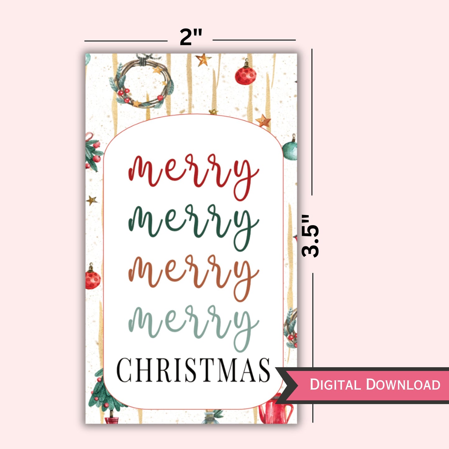 Holiday Gift Tag Printable