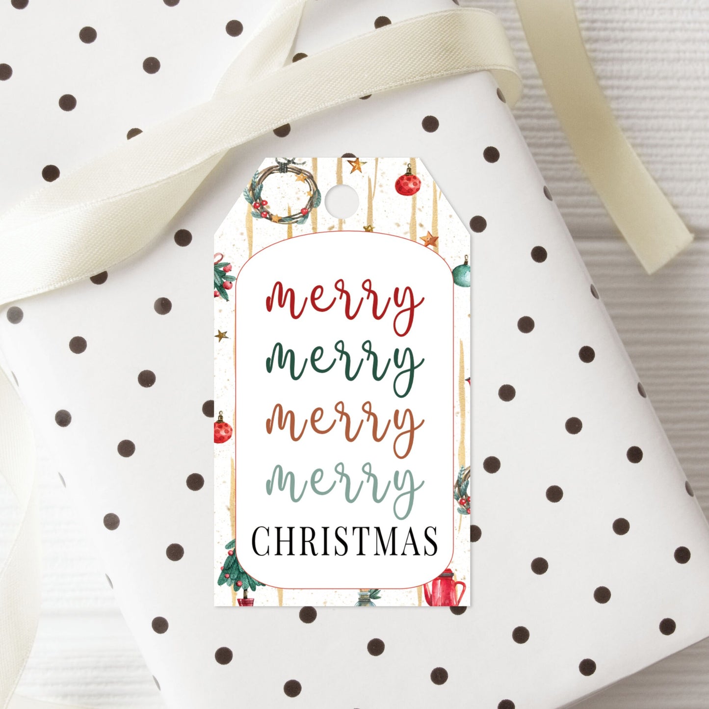 Holiday Gift Tag Printable