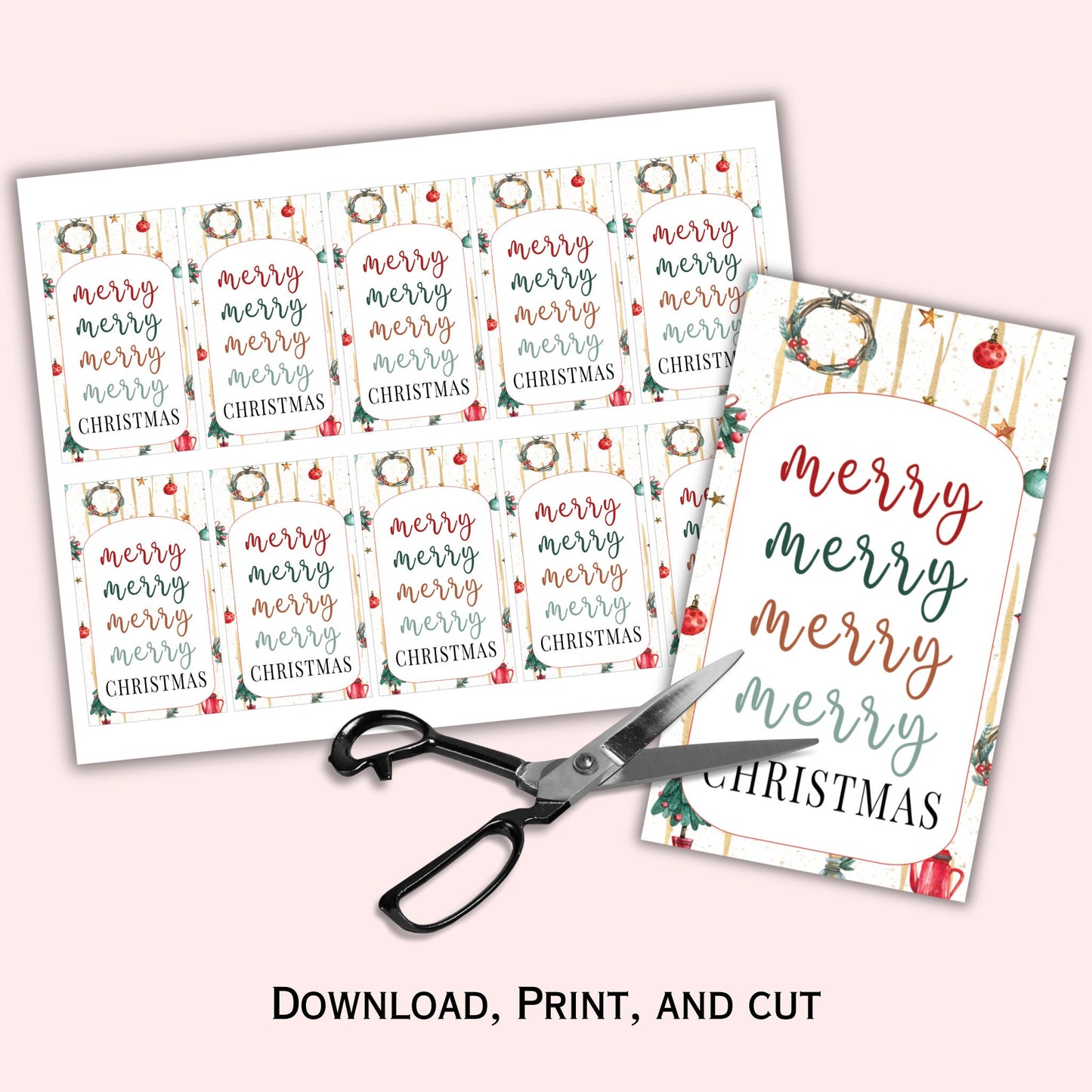 Holiday Gift Tag Printable