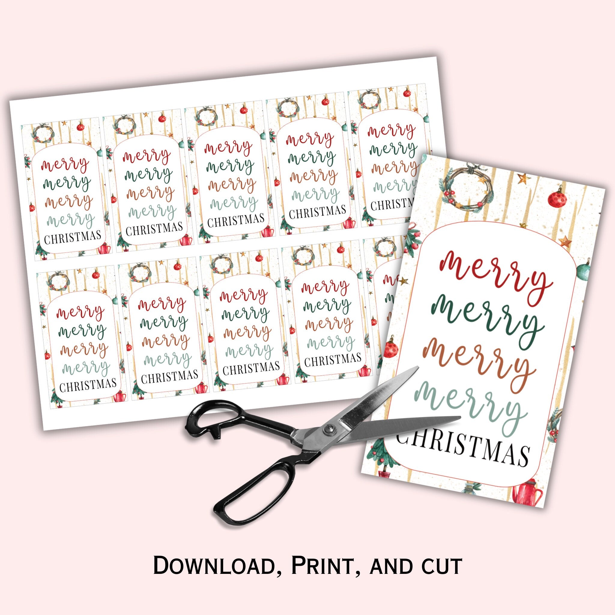 Holiday Gift Tag Printable