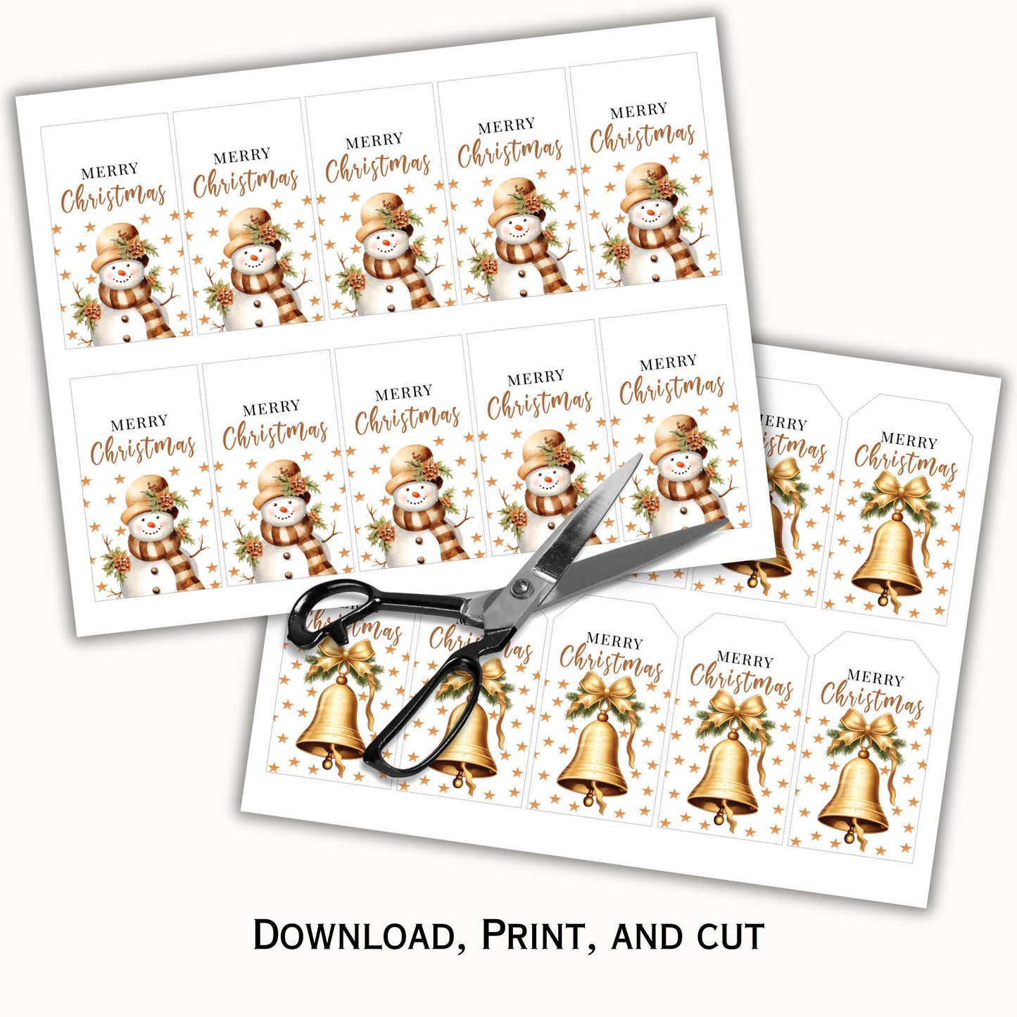 Printable Christmas Gift Tag - Set of 5