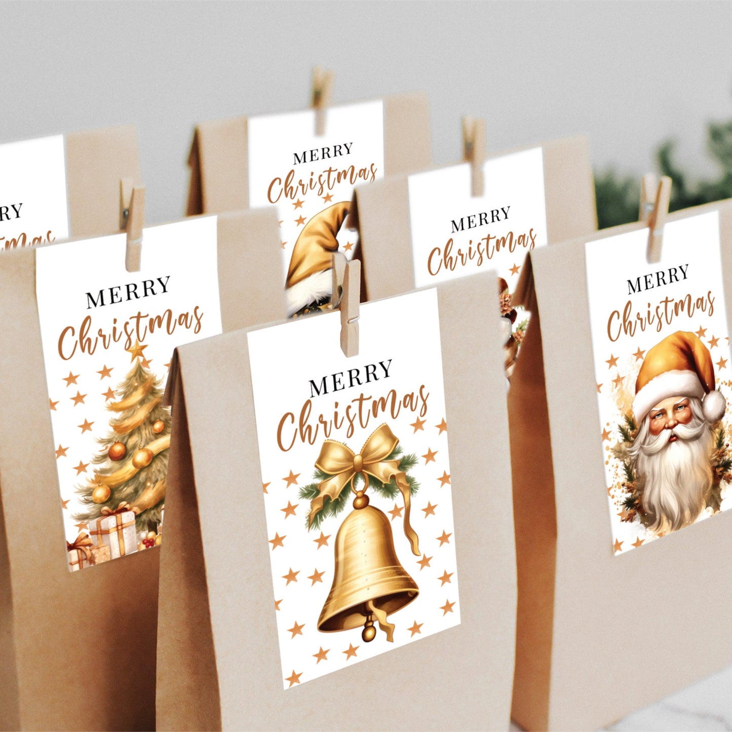 Printable Christmas Gift Tag - Set of 5