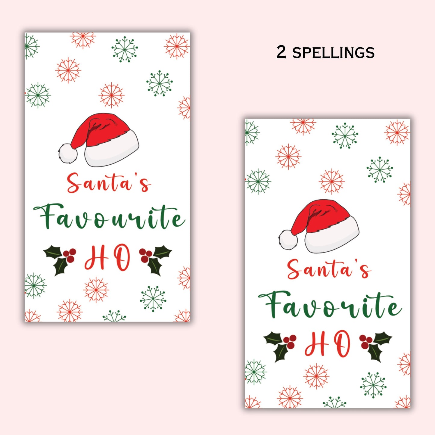 Santa Favourite Ho Gift Tag