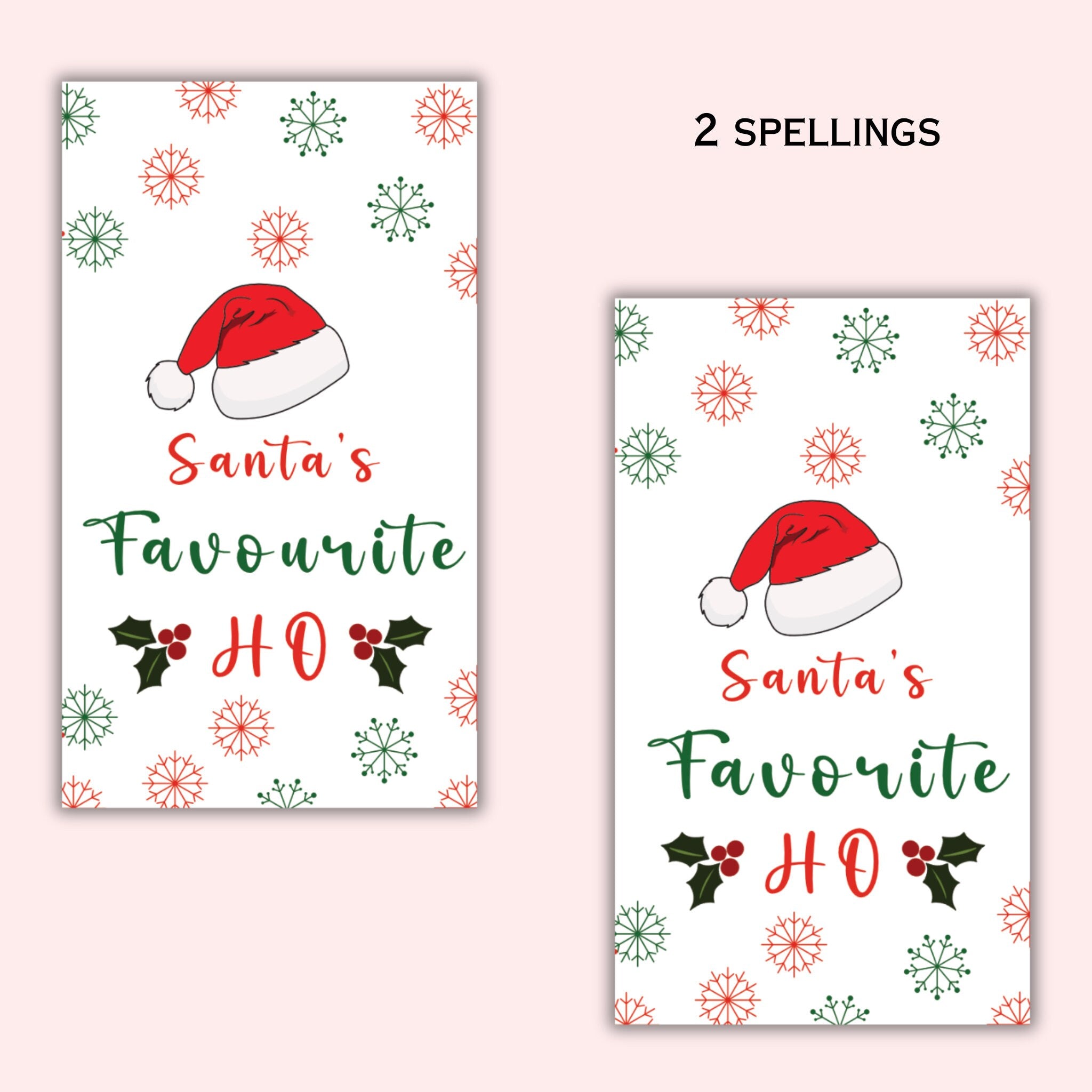 Santa Favourite Ho Gift Tag