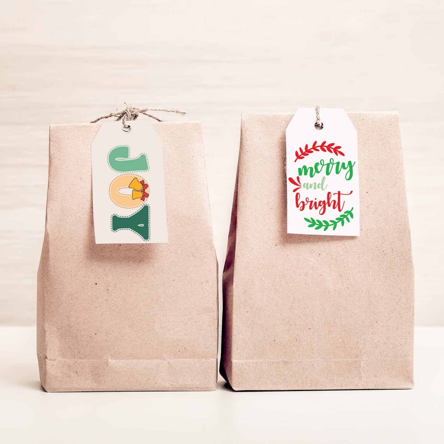 Christmas Gift Tags Printable - Set of 16