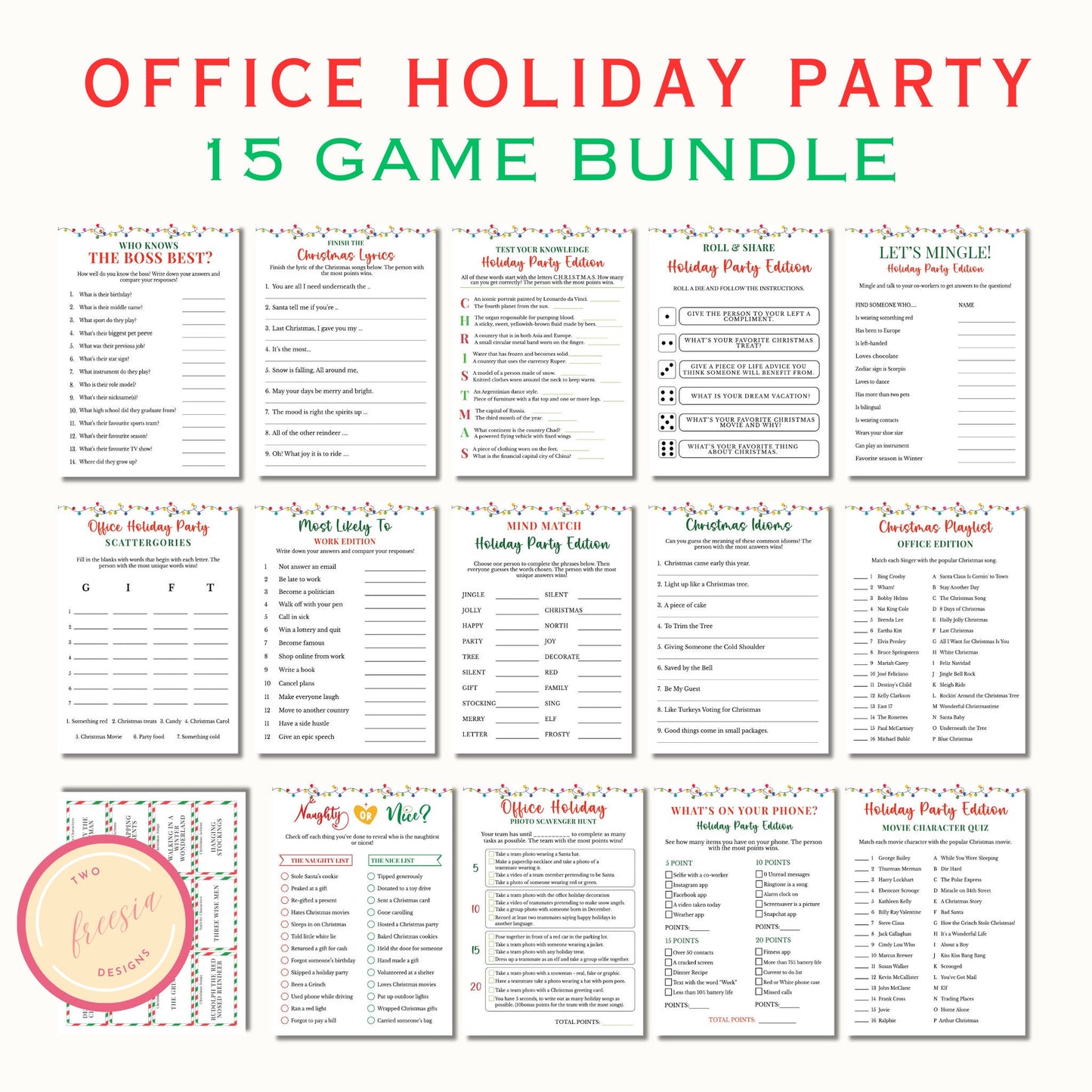 15 Christmas Work Party Games