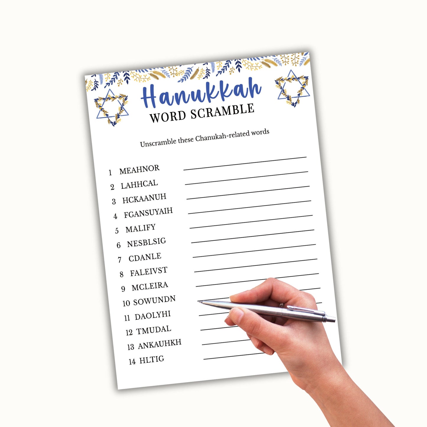 12 Hanukkah Party Games