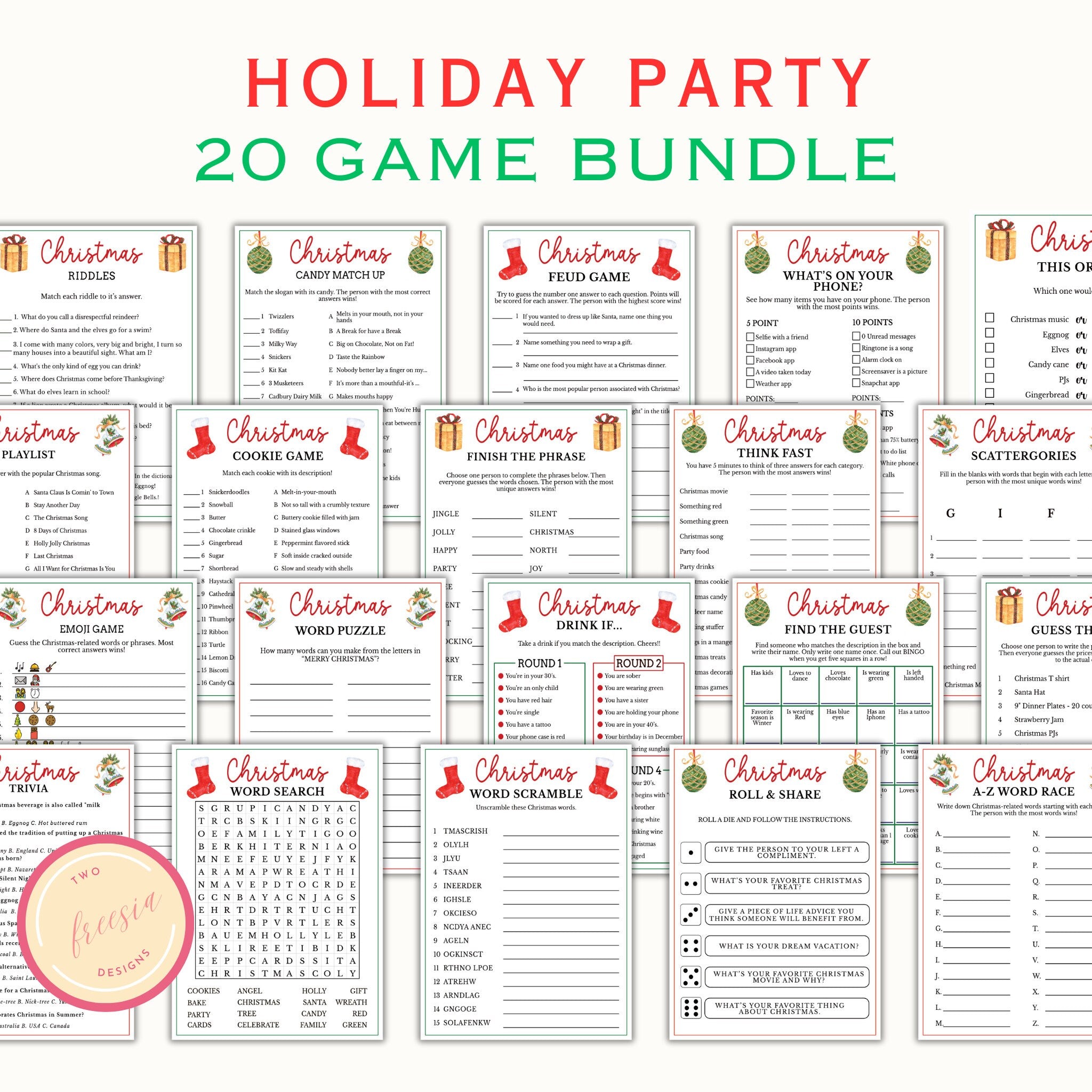 20 Christmas Party Games