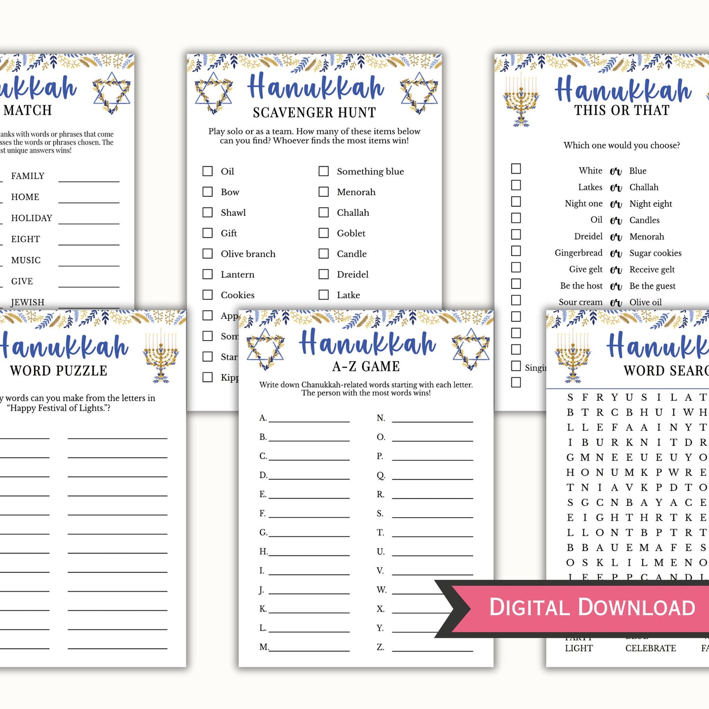 12 Hanukkah Party Games