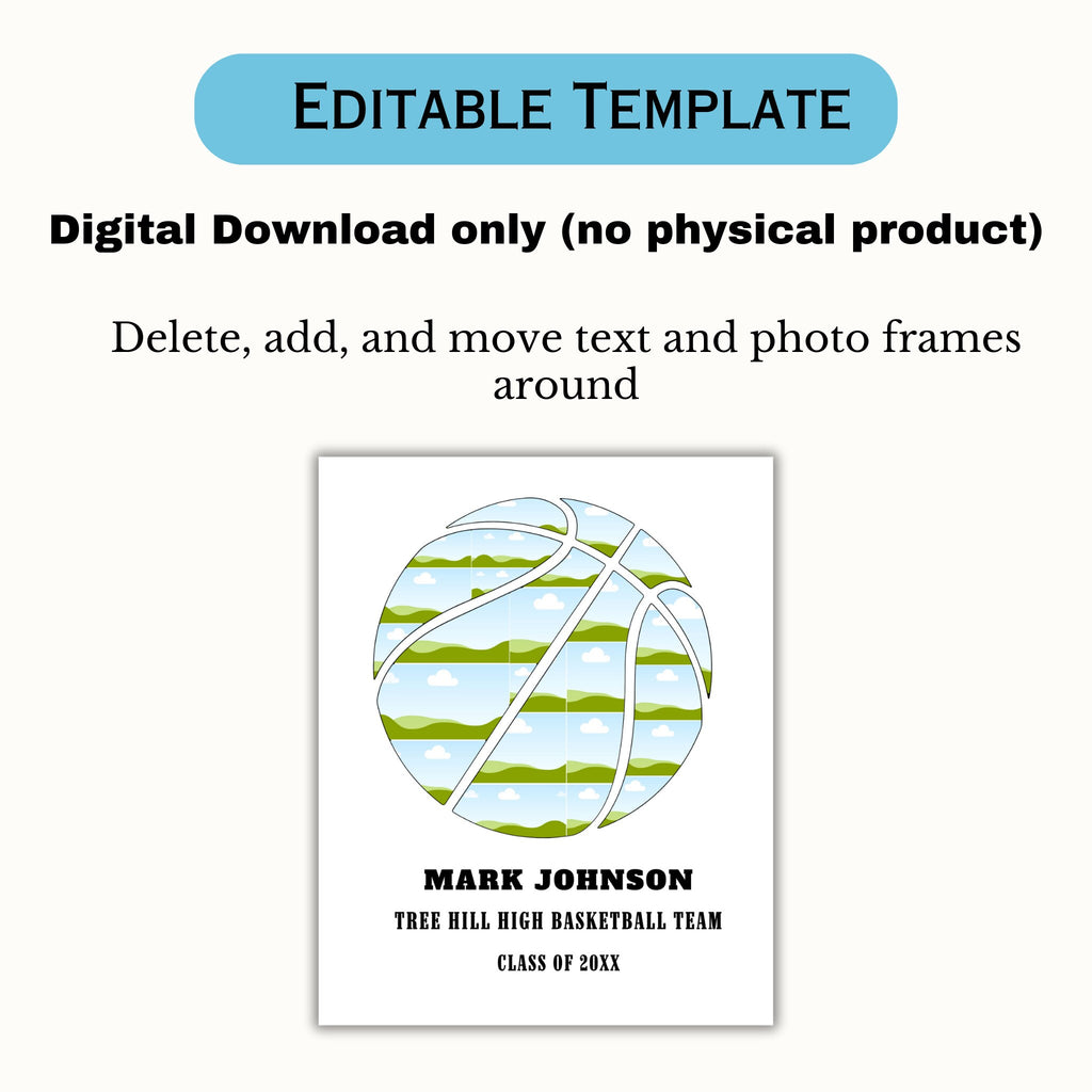 Basketball Photo Collage Template