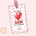 Editable Valentine Gift Tag Template - You are A Gem