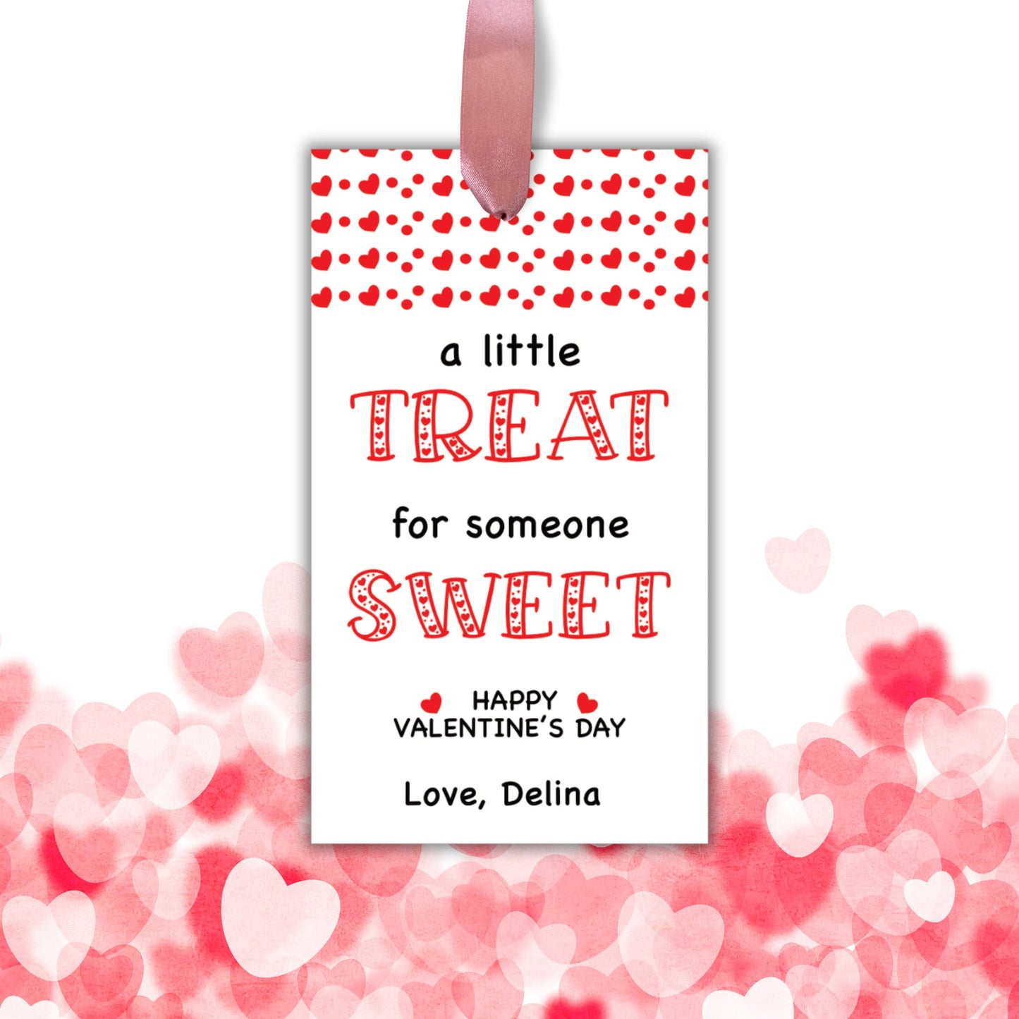 Editable Valentine Gift Tag Template