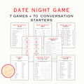 Printable Date Night Couples Games + Conversation Starters