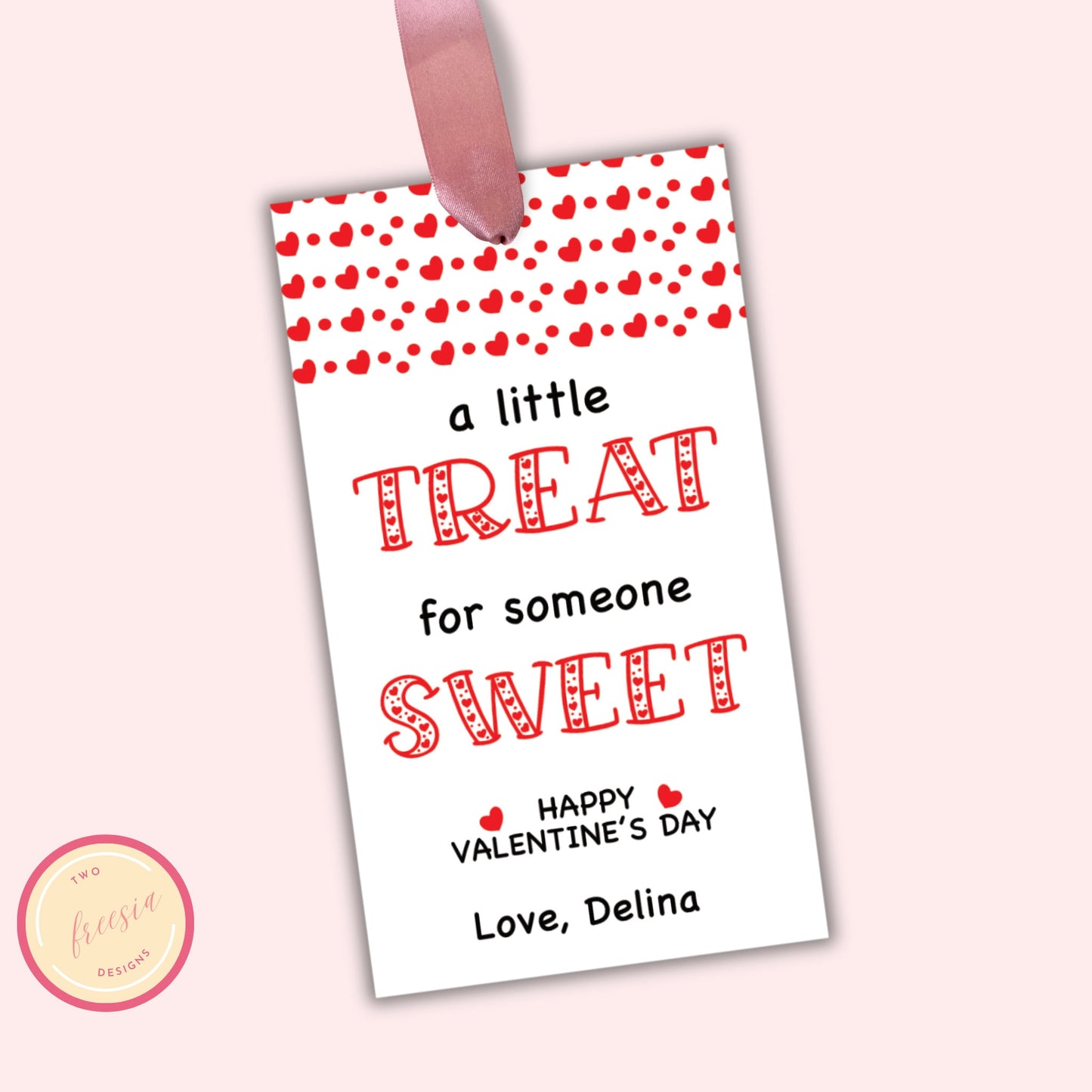 Editable Valentine Gift Tag Template