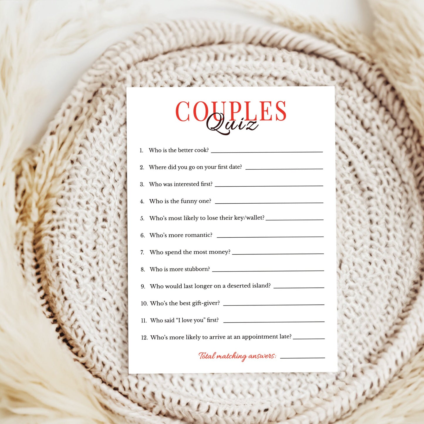 Printable Date Night Couples Games + Conversation Starters